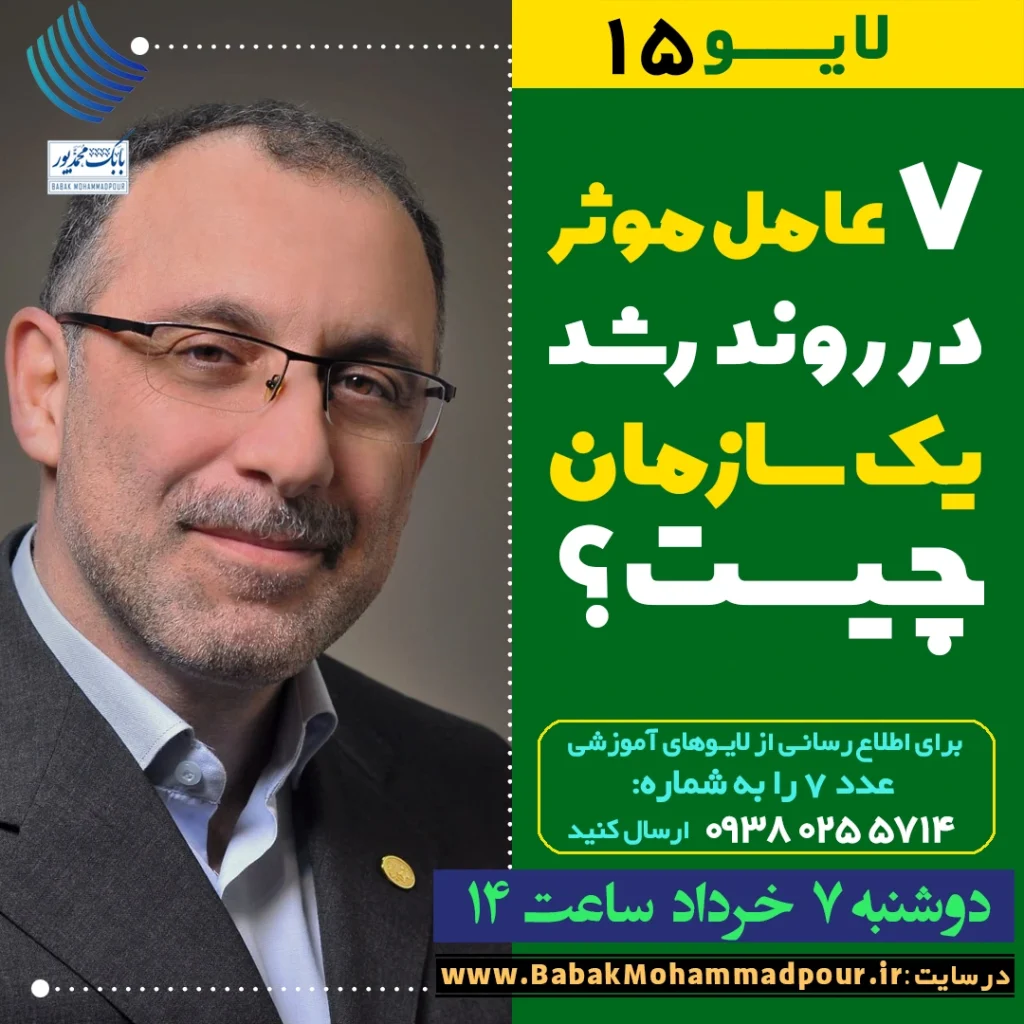 7عامل موثر در روند رشد یک سازمان چیست؟