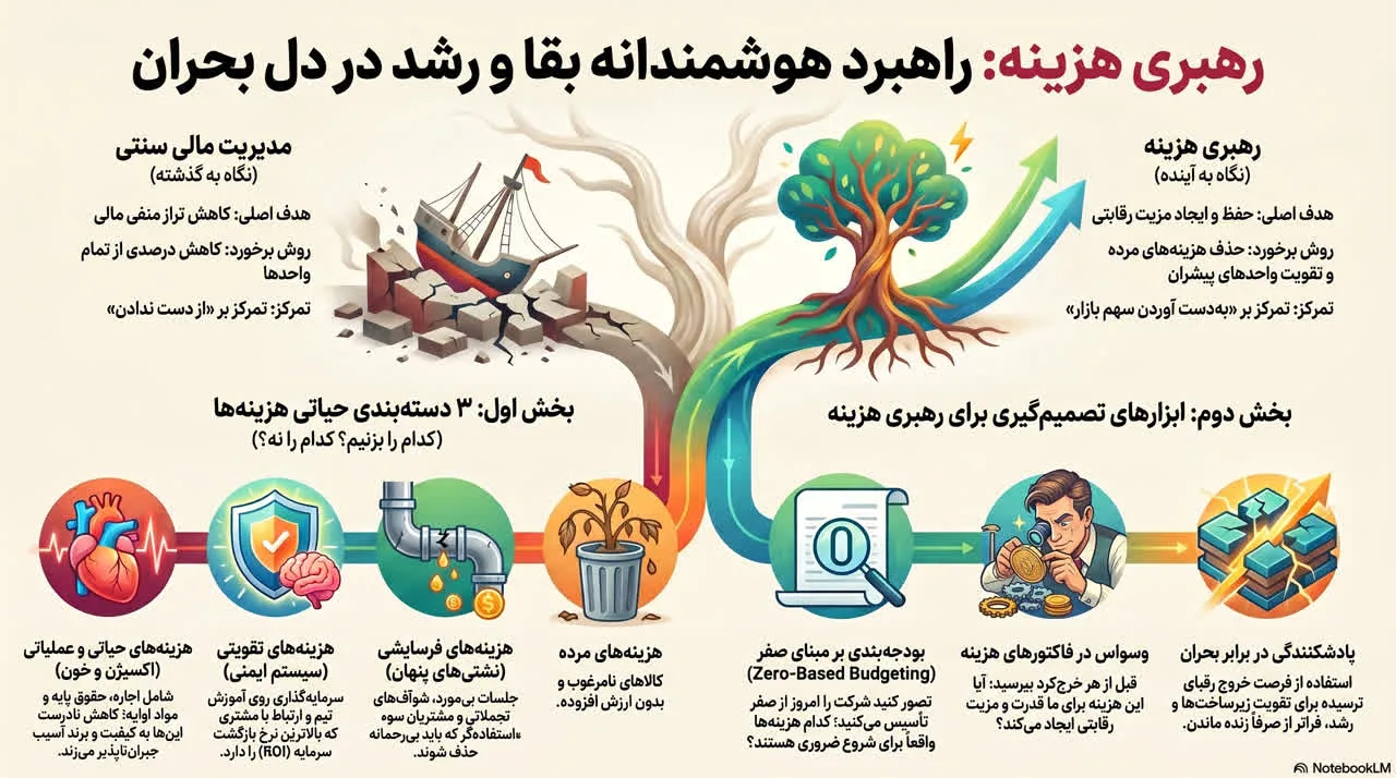 رهبری هزینه در بحران‌های کسب‌وکار و شرایط جنگی